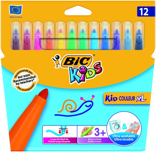 Rotulador BIC Kids Comfort Jumbo Caja 12 517250