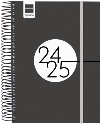 Agenda Escolar FINOCAM Espir Label E10 D/P negro 