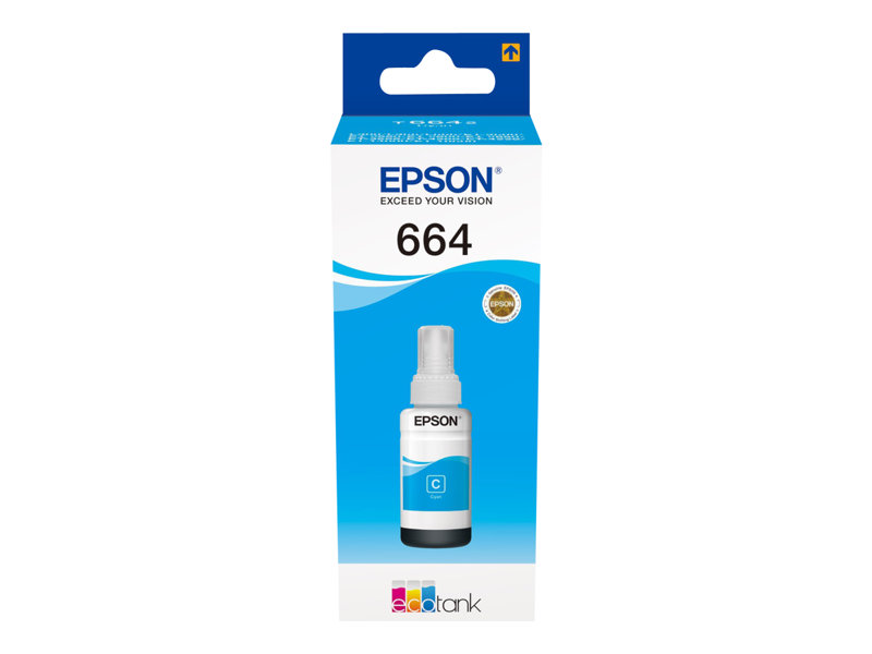 Tinta EPSON Ecotank 664 cyan C13T664240 6.500 pginas