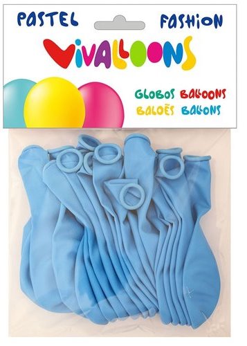Globo VIVALLOONS Fashion redondo azul celeste Bolsa 20