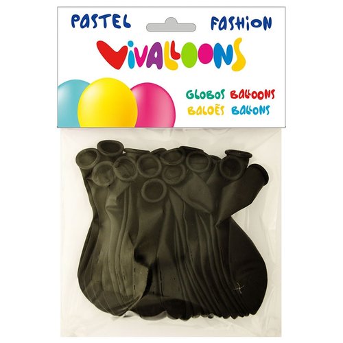 Globo VIVALLOONS Fashion redondo negro Bolsa 20