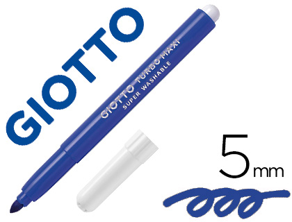 Rotulador GIOTTO Turbo Maxi azul oscuro Caja 12 
