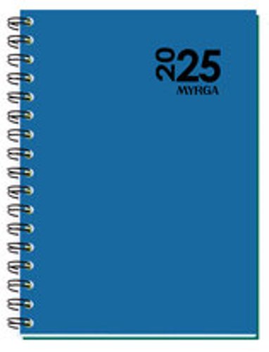 Agenda espiral MYRGA Dueas D/P 14,5x21 azul 3902