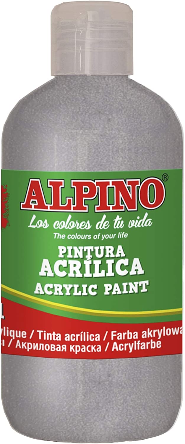 Pintura acrlica ALPINO plata 250ml DV000135