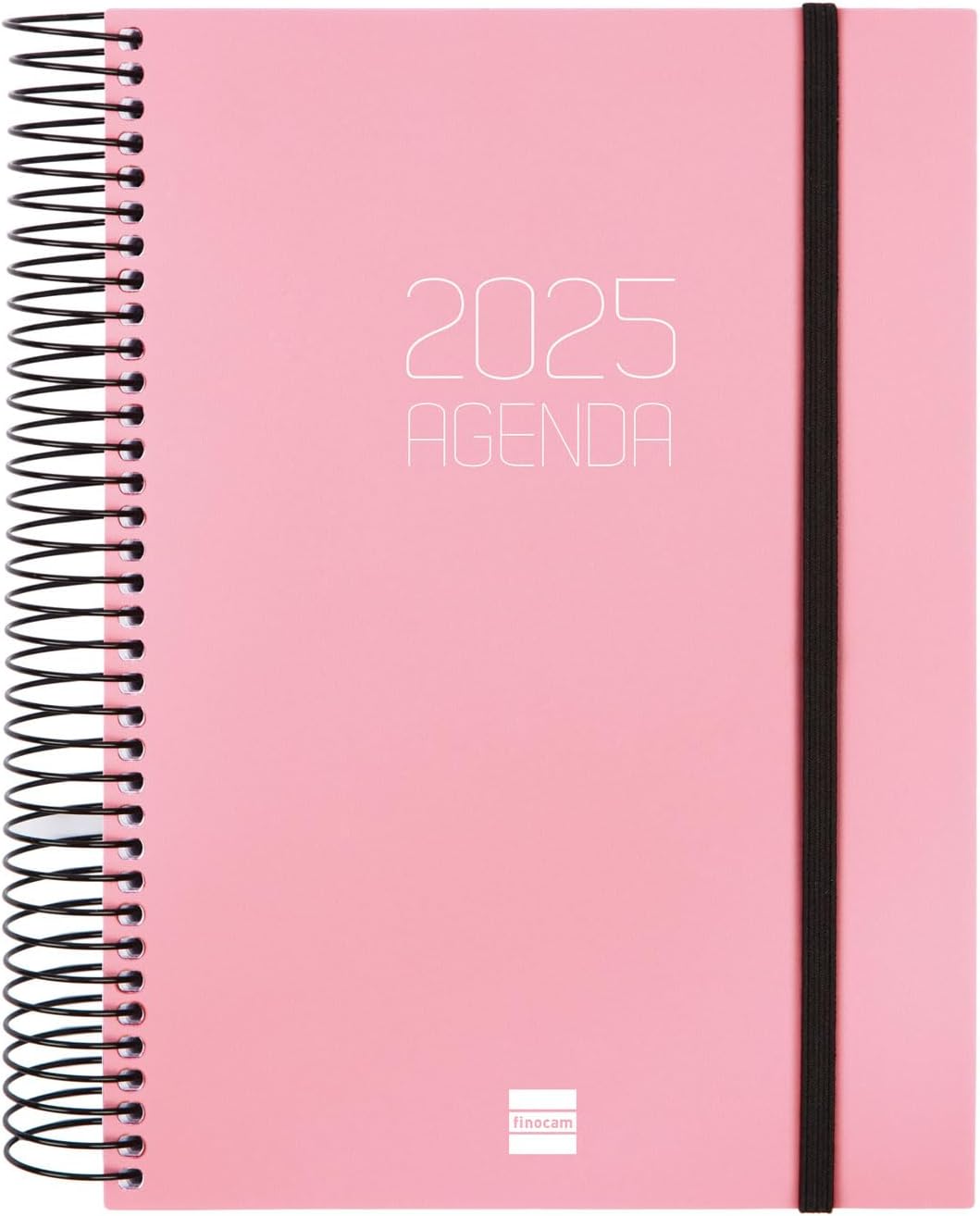 Agenda espiral FINOCAM Opaque E10 155x212 D/P rosa