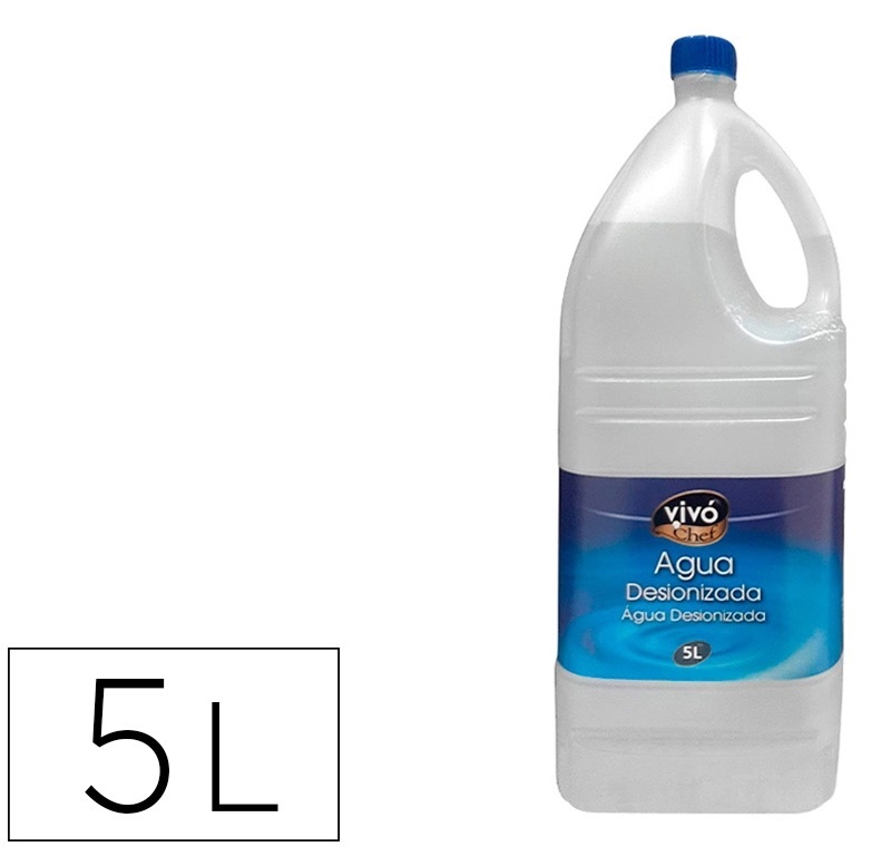 Agua destilada VIVOCHEF Garrafa 5L.