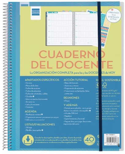 Docente Cuaderno/agenda FINOCAM  espiral 230x310