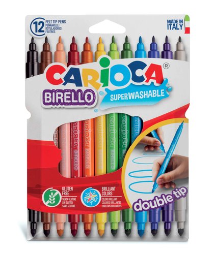 Rotulador CARIOCA doble punta Caja 12 42753