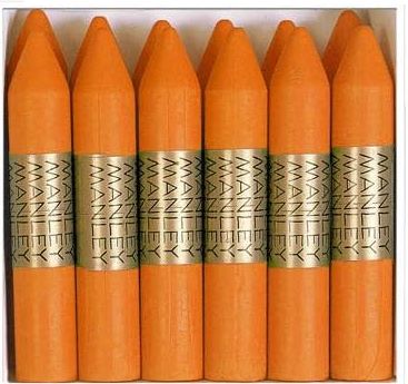 Cera blanda MANLEY naranja Caja 12 MNC04497
