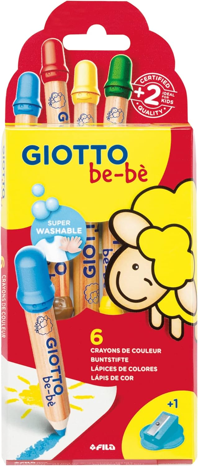 Lpiz color GIOTTO Be-B superlavables Caja  6 F4696000