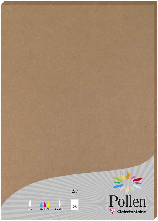 Papel kraft CLAIREFONTAINE Pollen A4 200g 25h 29205C