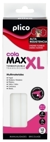 Barra cola PLICO MAX-XL Alta Resistencia11,5mm Pack 12