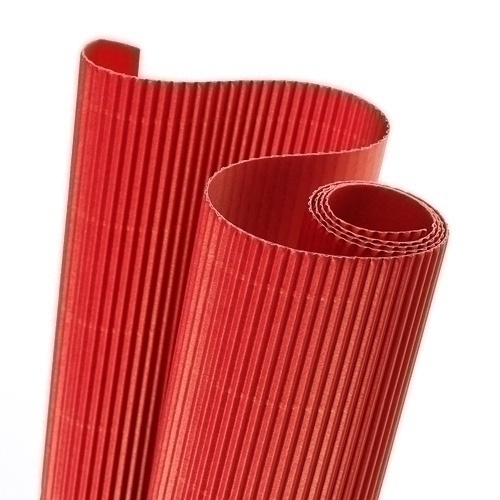 Cartn ondulado CANSON 300g rojo 50x70cm Pack 10 
