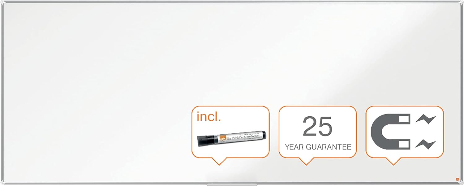 Pizarra blanca NOBO Premium Plus vitrificado 300x120