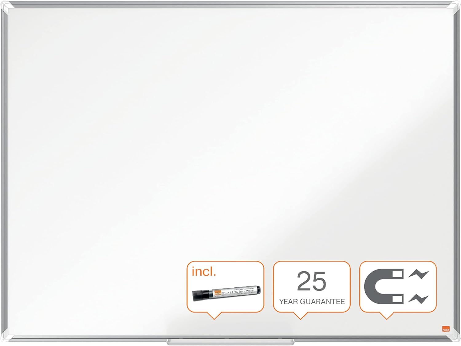 Pizarra blanca NOBO Premium Plus vitrificado 120x90