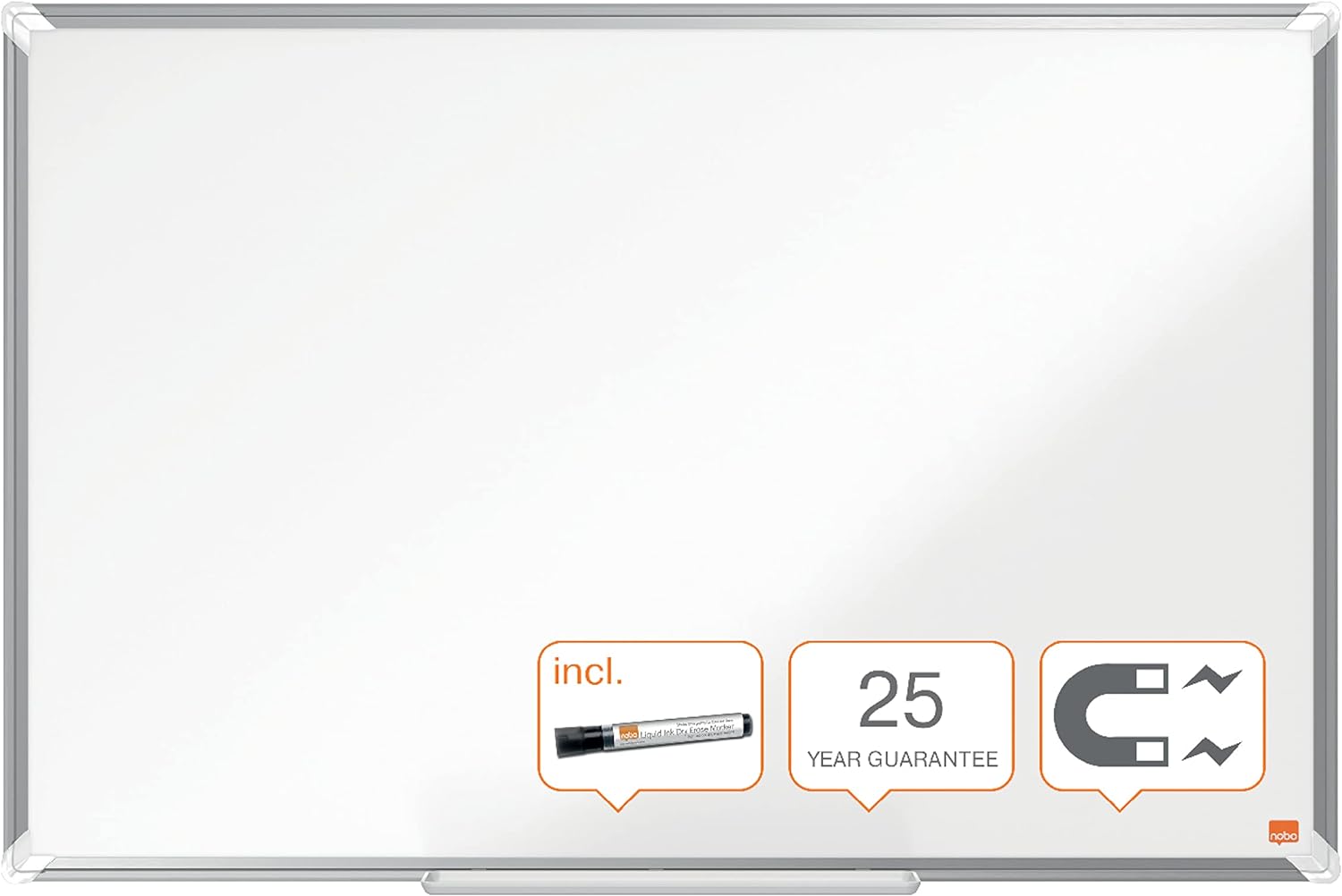 Pizarra blanca NOBO Premium Plus vitrificado  90x60