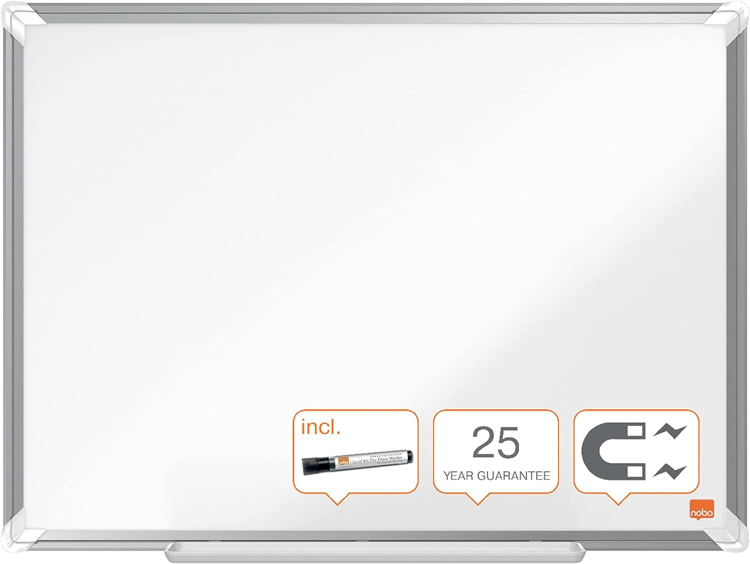 Pizarra blanca NOBO Premium Plus vitrificado  60x45