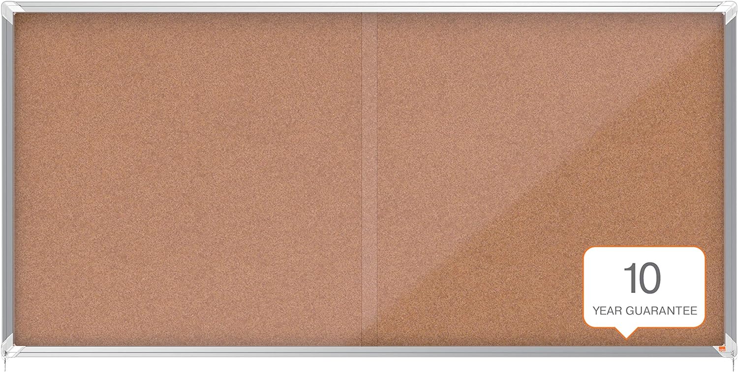 Vitrina interior NOBO Premium corcho Corredera 27xA4 