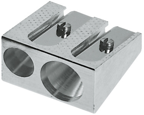 Sacapuntas metal FABER CASTELL cua 2 entradas 183400