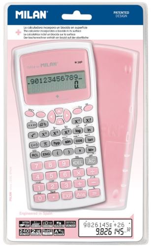 Calculadora cientfica MILAN M240  Edicin+ rosa