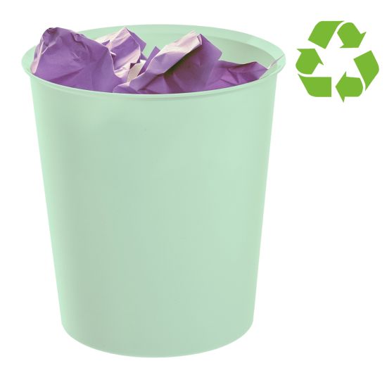 Papelera ARCHIVO 2000 Ecogreen PP 18L verde pastel