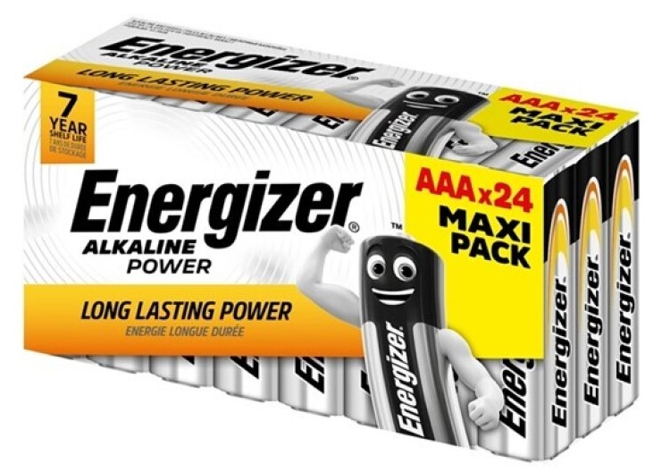 Pila alcalina ENERGIZER Power LR03 AAA 1,5V Pack 18+6