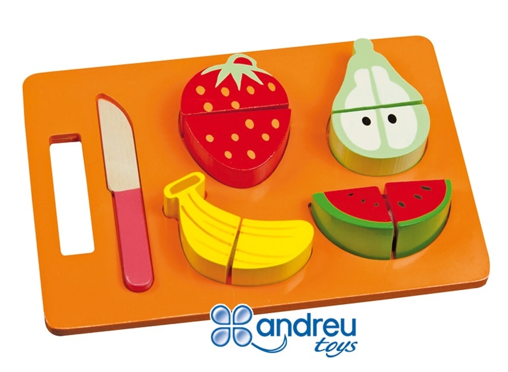 Juego ANDREU TOYS Bandeja Frutas Cortar 16403