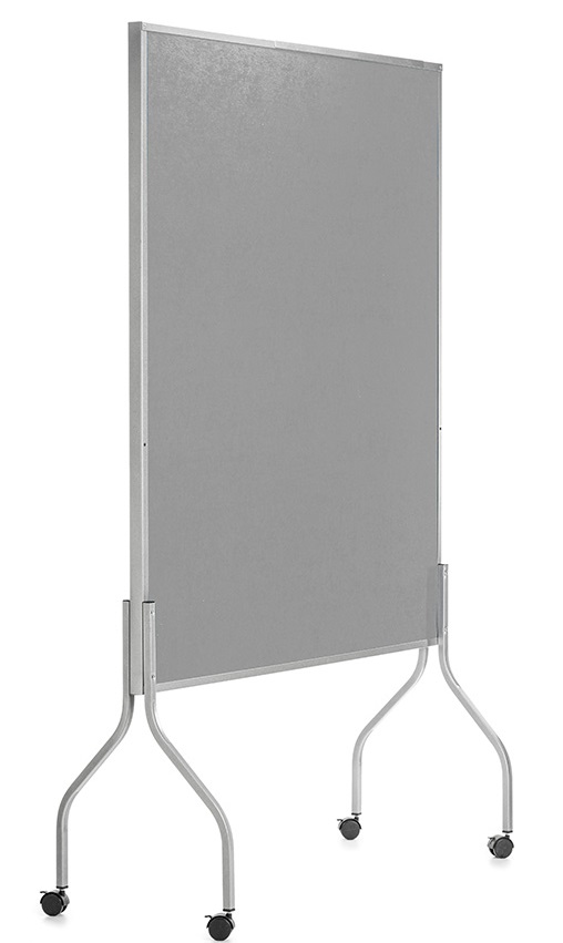 Panel separador ROCADA tapizado gris 116x196x49 cm