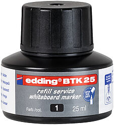 Tinta rotulador pizarra EDDING BTK-25 negro 25ml