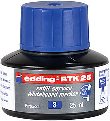 Tinta rotulador pizarra EDDING BTK-25 azul 25ml
