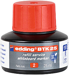 Tinta rotulador pizarra EDDING BTK-25 rojo 25ml