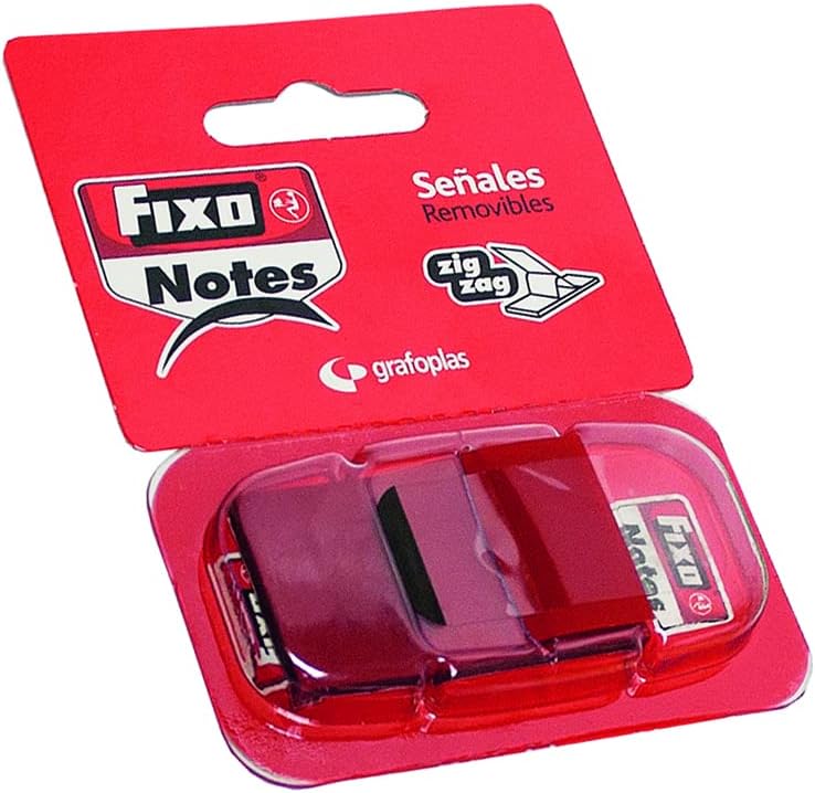 Banderitas FIXO 25x43mm rojo Dispensador 50