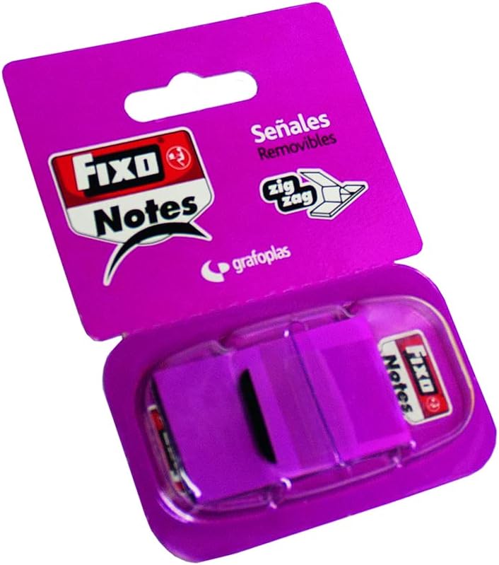 Banderitas FIXO 25x43mm violeta Dispensador 50