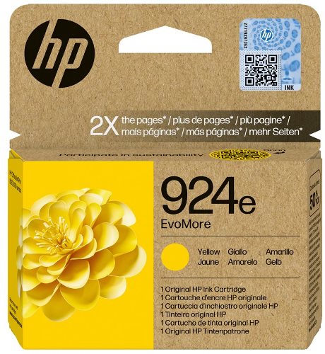 Tinta HP N924e amarillo 4K0U9NE 800 pginas