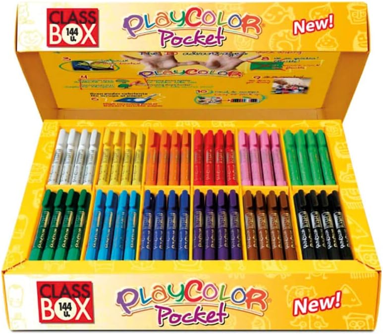 Tmpera slida PLAYCOLOR Basic Pocket 5g Caja 144 10601