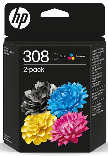 Tinta HP N308 negro+color 6L6S6UE