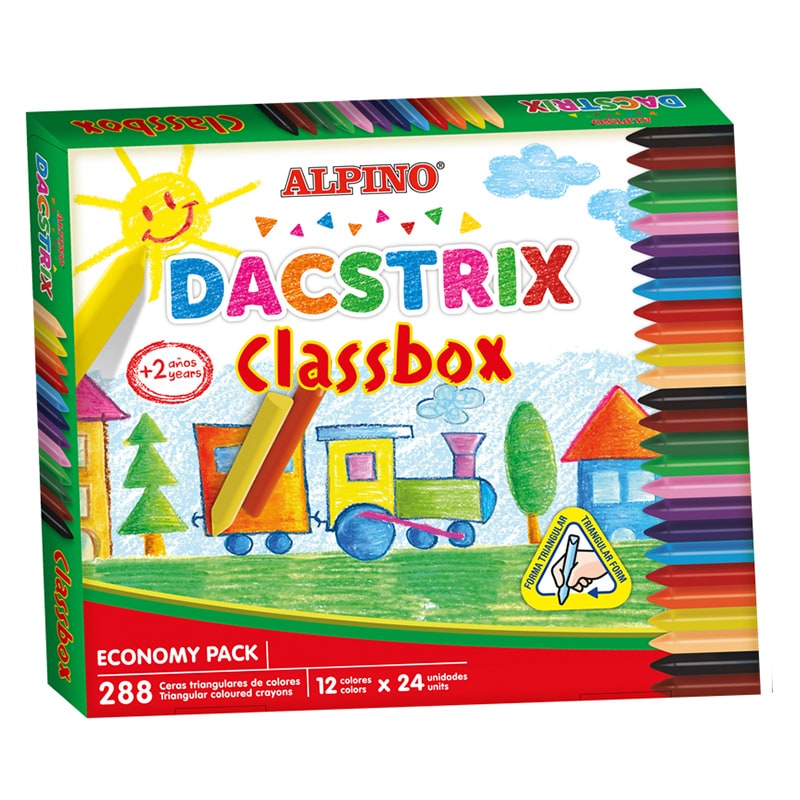Cera semiblanda DACSTRIX triangular Classbox Caja 288 