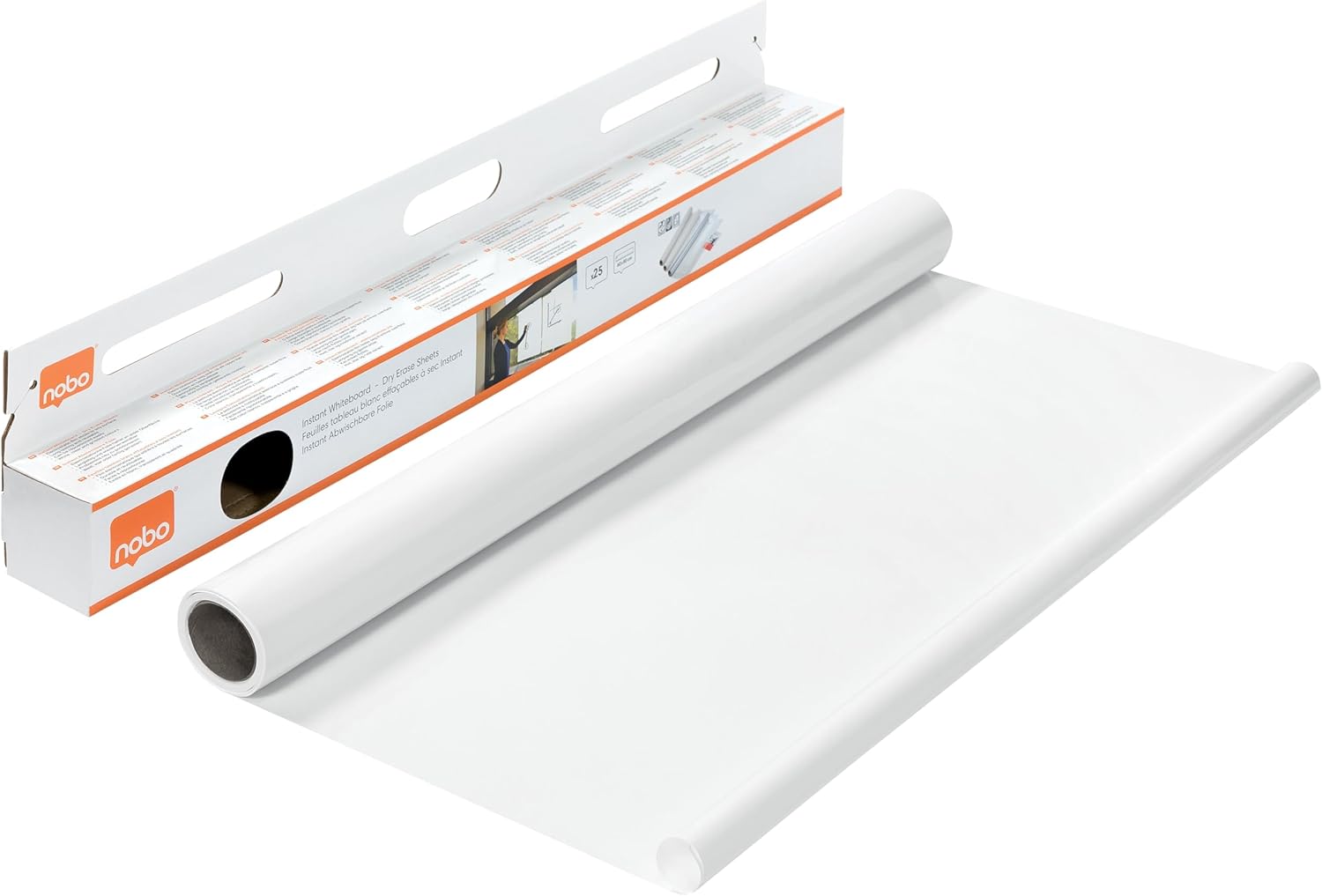 Lmina blanca NOBO Instant blanco 800x600mm Pack 25