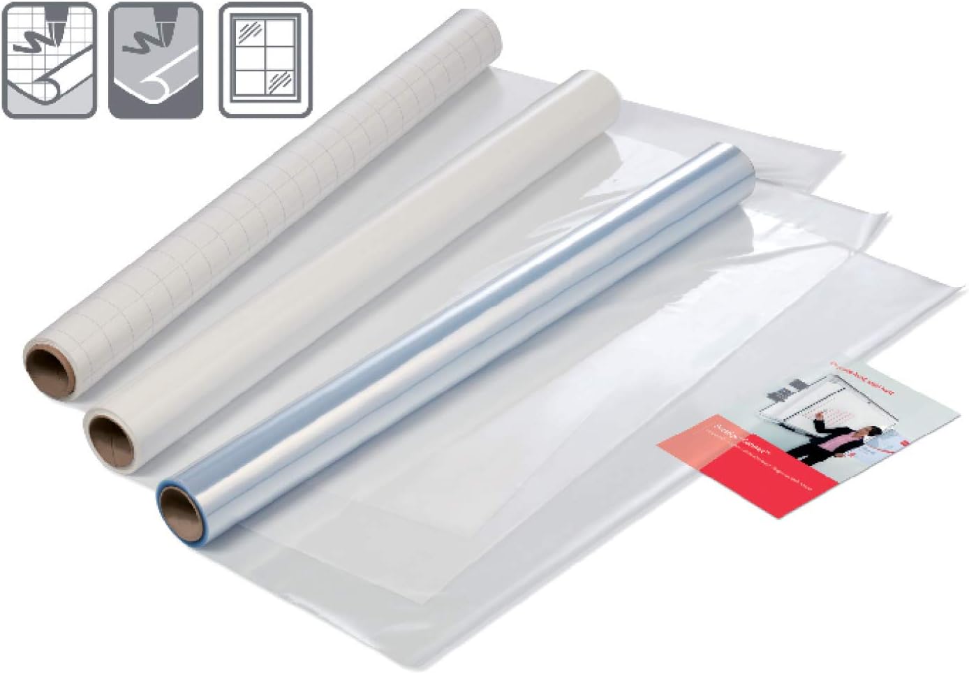 Lmina blanca NOBO Instant transparen 800x600mm Pack 25