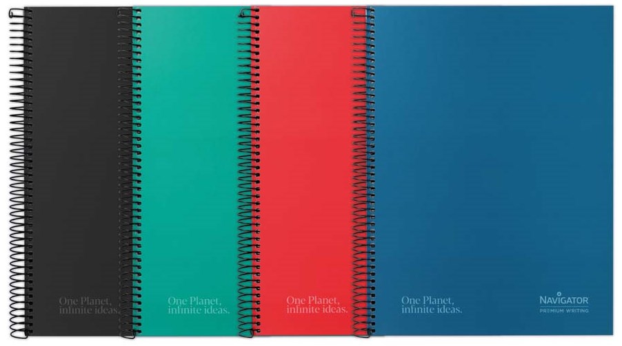 Cuaderno NAVIGATOR T.Extra A4 5x5 4T   80h Pack 5 Vivos