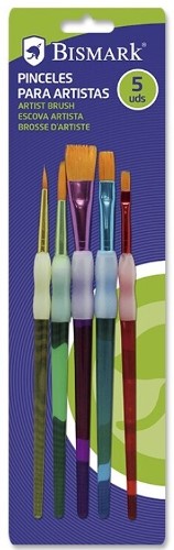 Pincel  BISMARK artsticos antideslizante Set 5