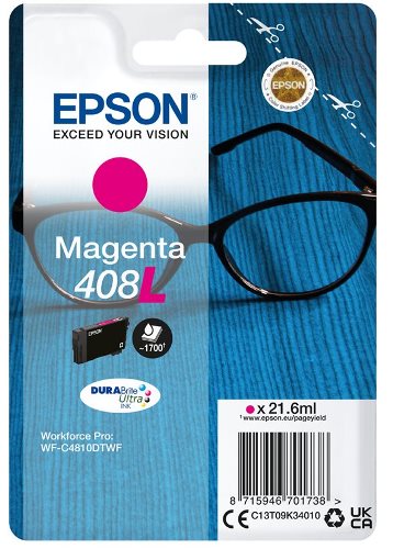 Tinta EPSON 408L magenta C13T09K34010 1.700 p�ginas