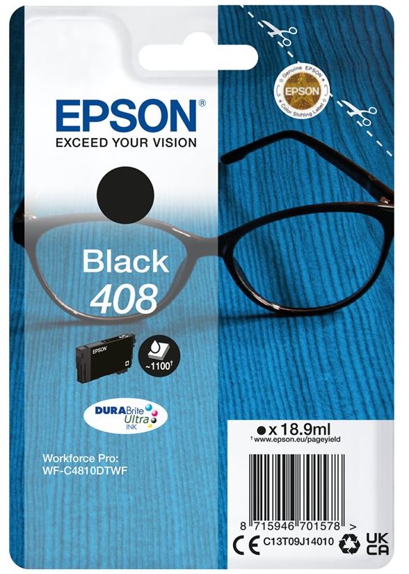 Tinta EPSON 408 negro C13T09J14010 1.100 p�ginas