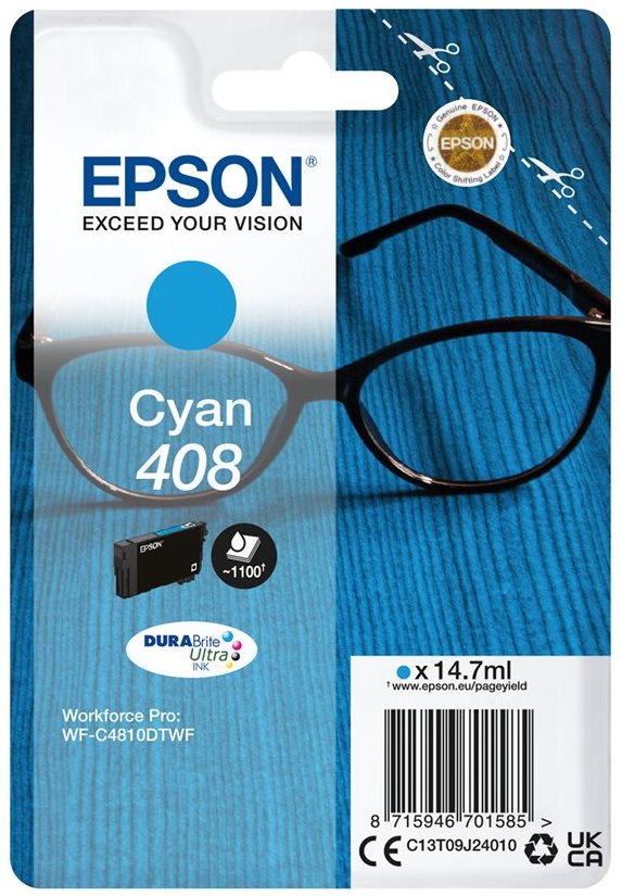 Tinta EPSON 408 cyan C13T09J24010 1.100 p�ginas