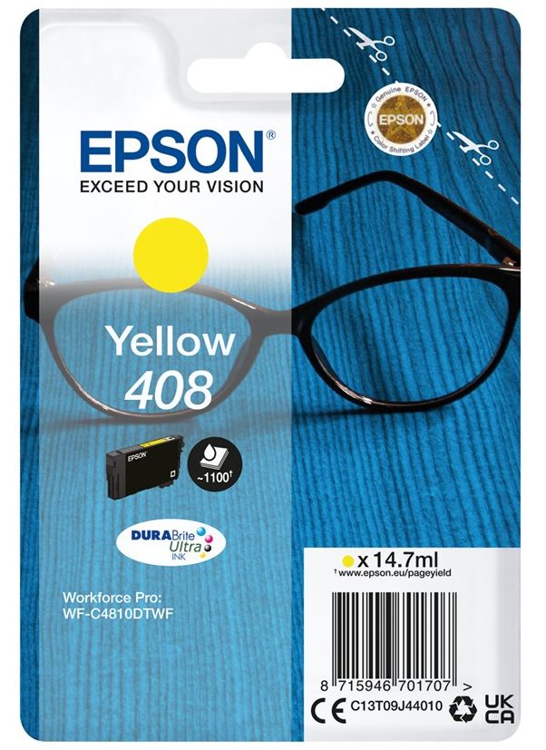 Tinta EPSON 408 amarillo C13T09J44010 1.100 p�ginas
