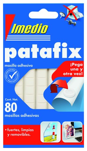 Masilla adhesiva IMEDIO Patafix blanco Pack 80
