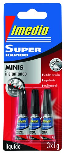 Pegamento instantneo IMEDIO sper rpido 3x1gr 7001485