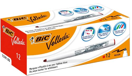 Rotulador pizarra VELLEDA 1721 c�nica 1,5mm rojo