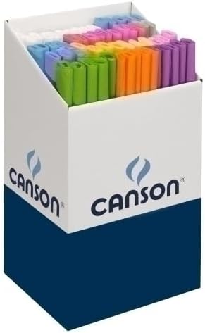 Rollo Papel cresp�n CANSON 0.50x2.5m 40g  Surtido Paste
