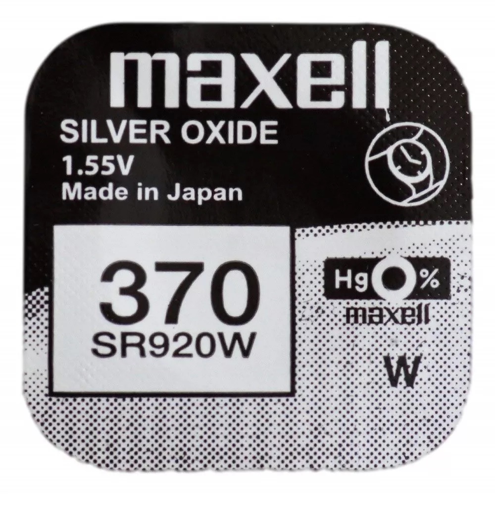 Pila �xido plata MAXELL 370 SR0920W 1,55v (M057)